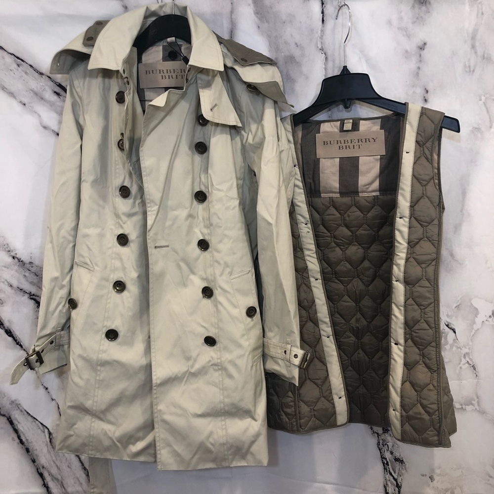 Natural reymoore with Detachable Hood & Liner Coat - Picture 8 of 8
